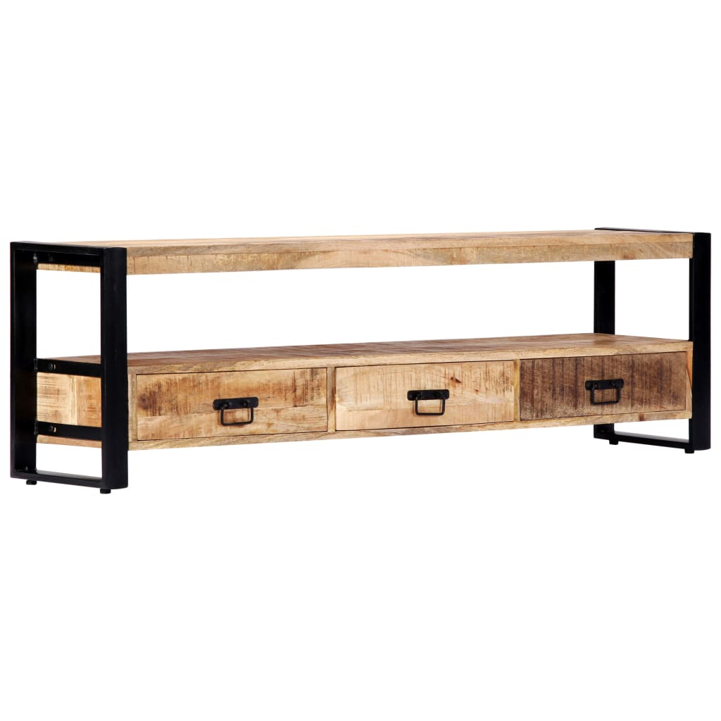 Lowboard aus massivem Mangoholz - TV-Möbel - Mediaboard - TV-Schrank - 150 cm