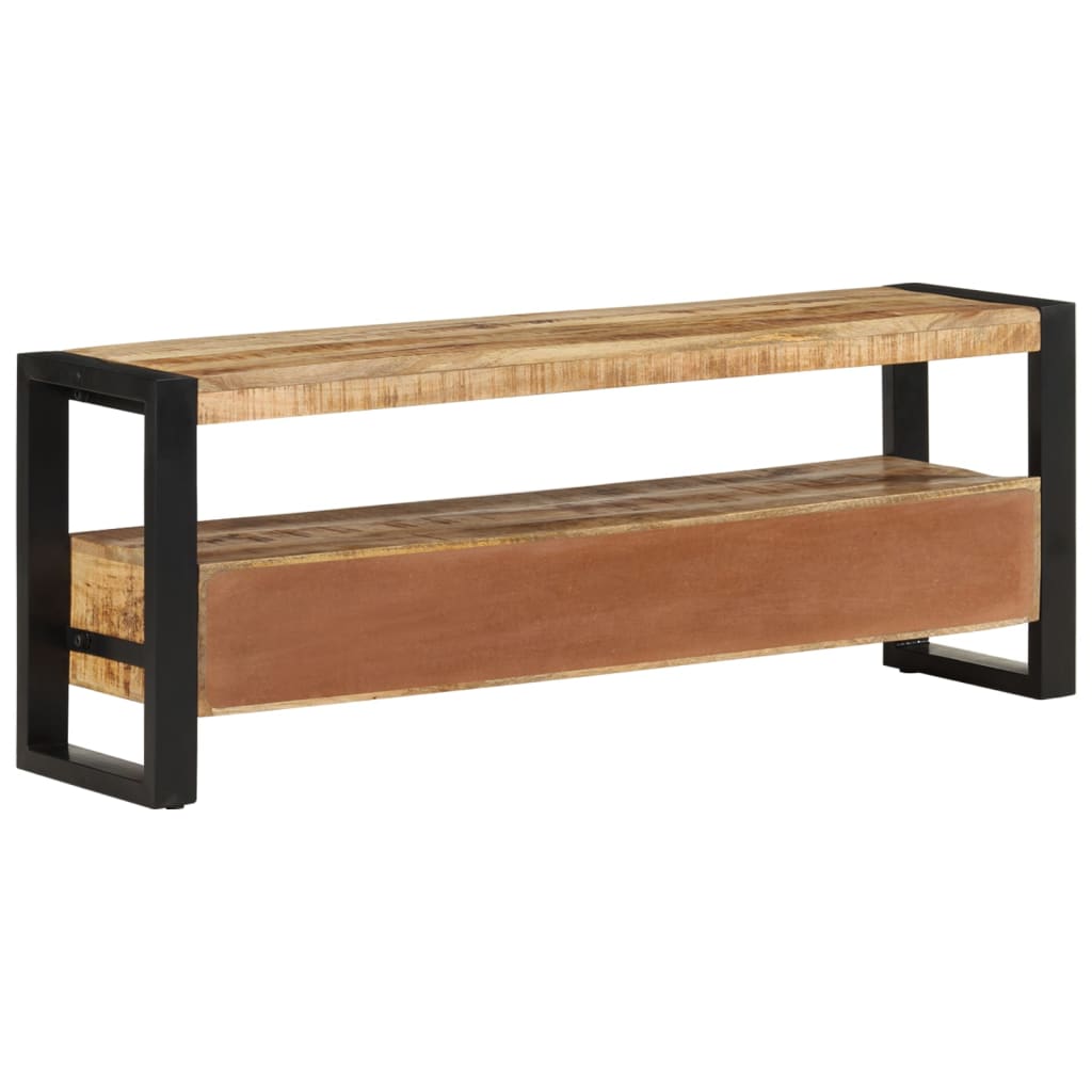 Rustikaler TV-Schrank aus Massivholz - Lowboard - Fernsehtisch - 120 x 30 x 45cm