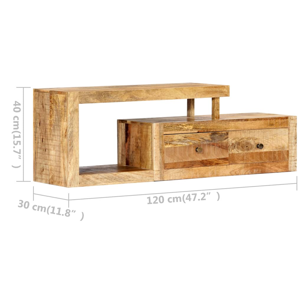 TV-Schrank aus Mango-Holz - Lowboard - Mediaboard - TV-Schrank - 120 cm