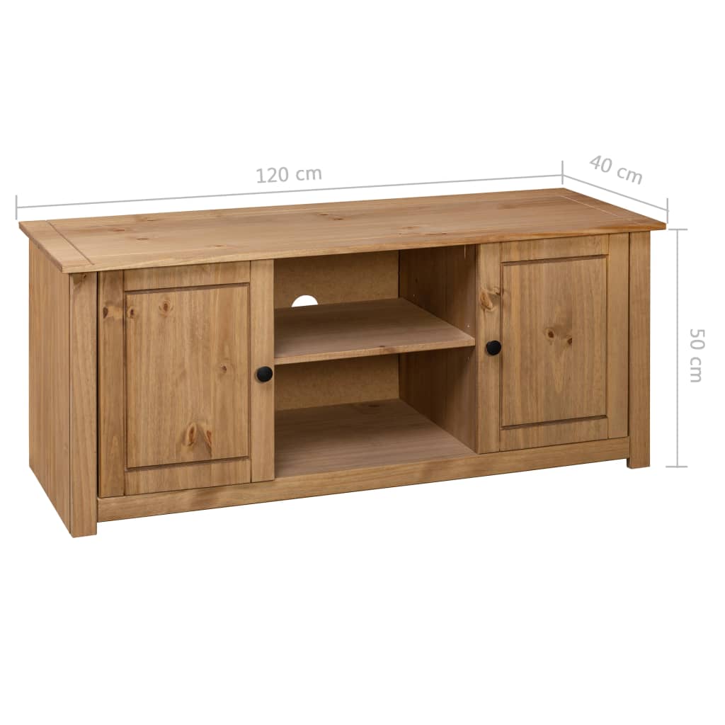 Lowboard - Fernsehschrank - TV-Schrank im Retro-Design - 120 x 40 x 50 cm
