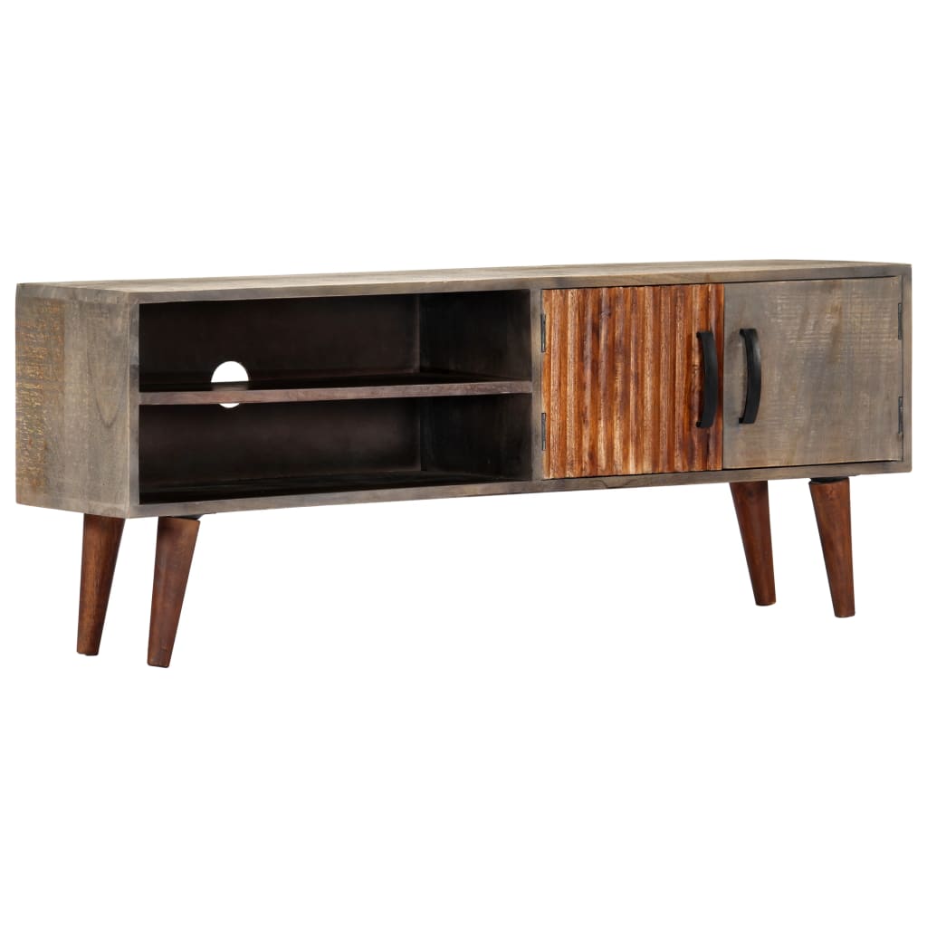 Moderner TV-Schrank aus Mango-Massivholz - Lowboard - Sideboard - Mediabank
