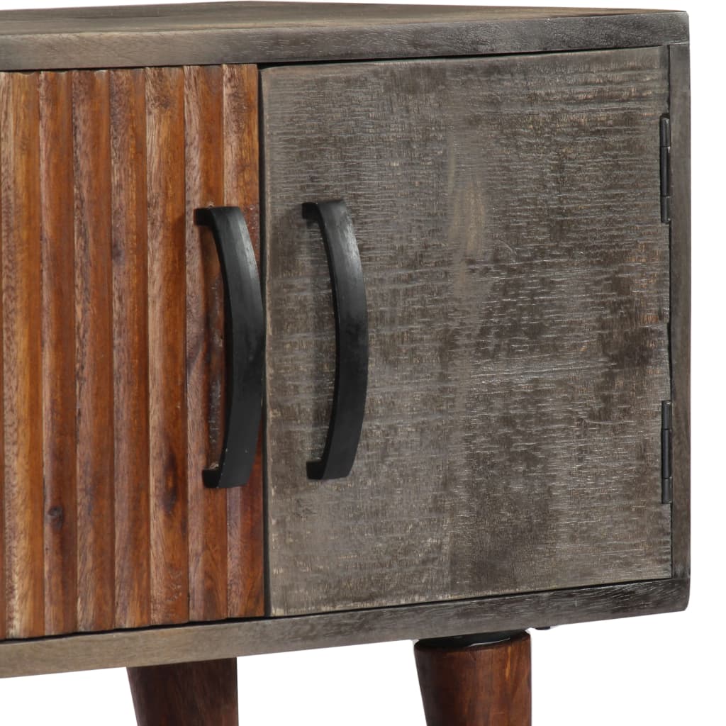 Moderner TV-Schrank aus Mango-Massivholz - Lowboard - Sideboard - Mediabank