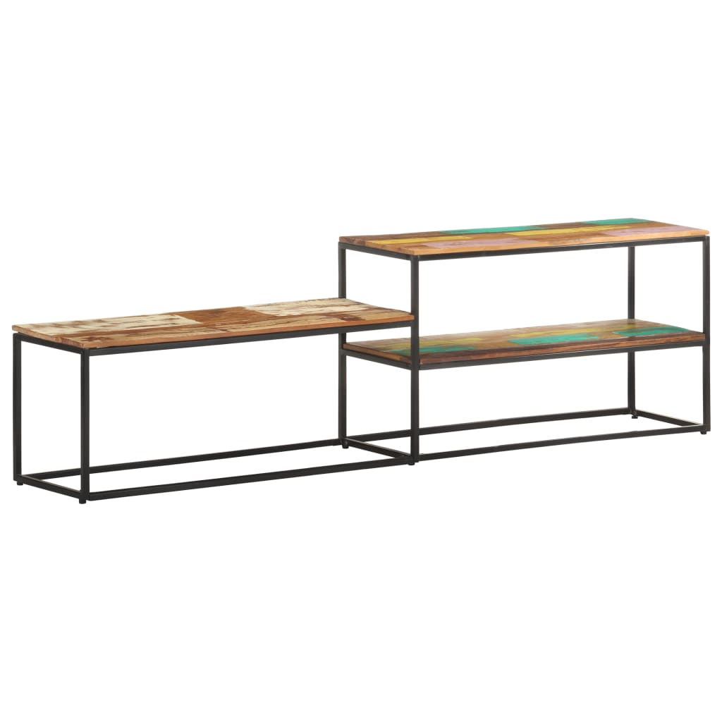 TV-Schrank im Industrie-Look aus Altholz - Lowboard - Mediabank - Hifi-Rack