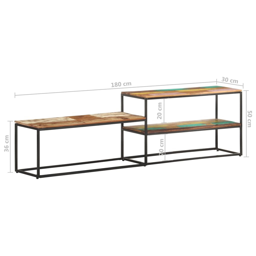 TV-Schrank im Industrie-Look aus Altholz - Lowboard - Mediabank - Hifi-Rack