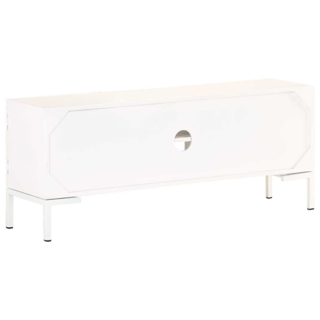 TV-Lowboard Mangoholz & Stahl – Industrie-Design - Fernsehschrank - TV-Tisch