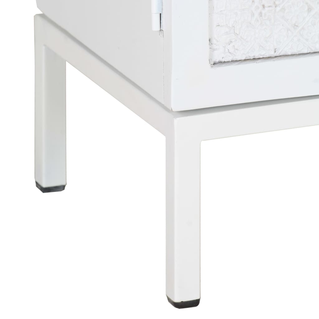 TV-Lowboard Mangoholz & Stahl – Industrie-Design - Fernsehschrank - TV-Tisch