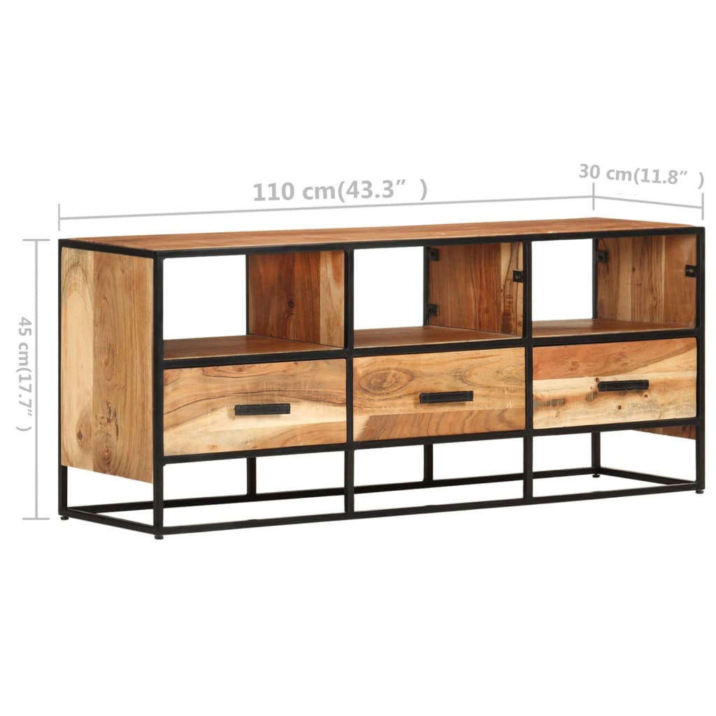 TV-Schrank Industrie-Stil - Sideboard - Fernsehtisch - Lowboard - TV Möbel