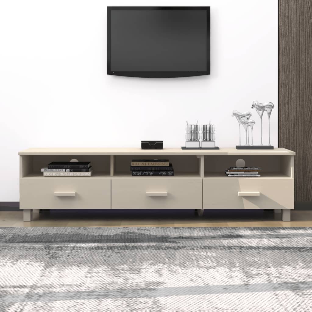 TV-Schrank HAMAR - Fernsehschrank - Lowboard - TV-Tisch - mit Kabeldurchführung