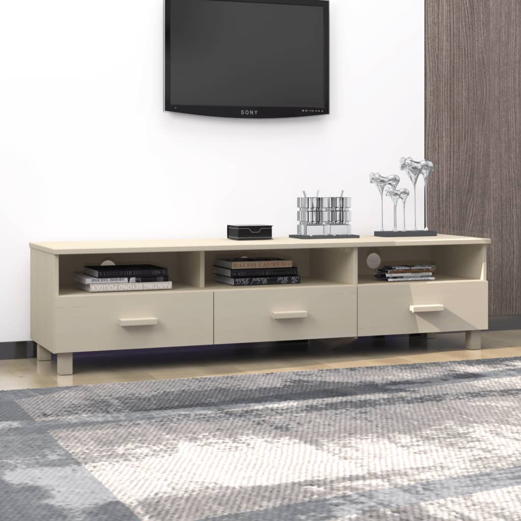TV-Schrank HAMAR - Fernsehschrank - Lowboard - TV-Tisch - mit Kabeldurchführung