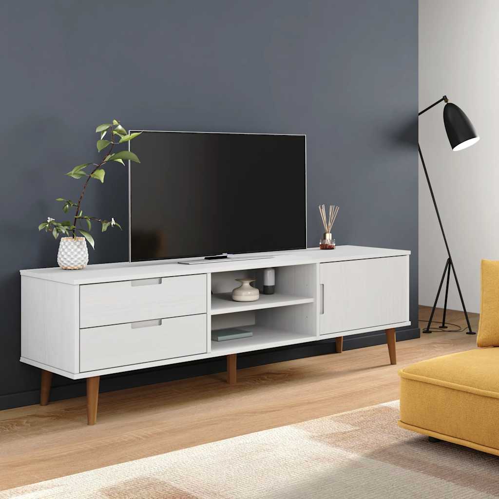 TV-Schrank MOLDE - Lowboard aus Kiefer - Fernsehschrank - Media-Board - 158 cm