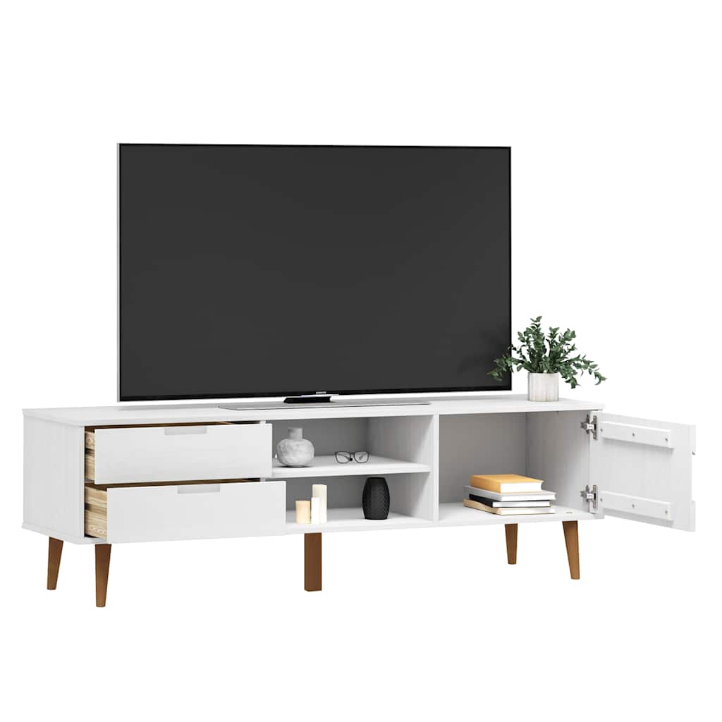 TV-Schrank MOLDE - Lowboard aus Kiefer - Fernsehschrank - Media-Board - 158 cm
