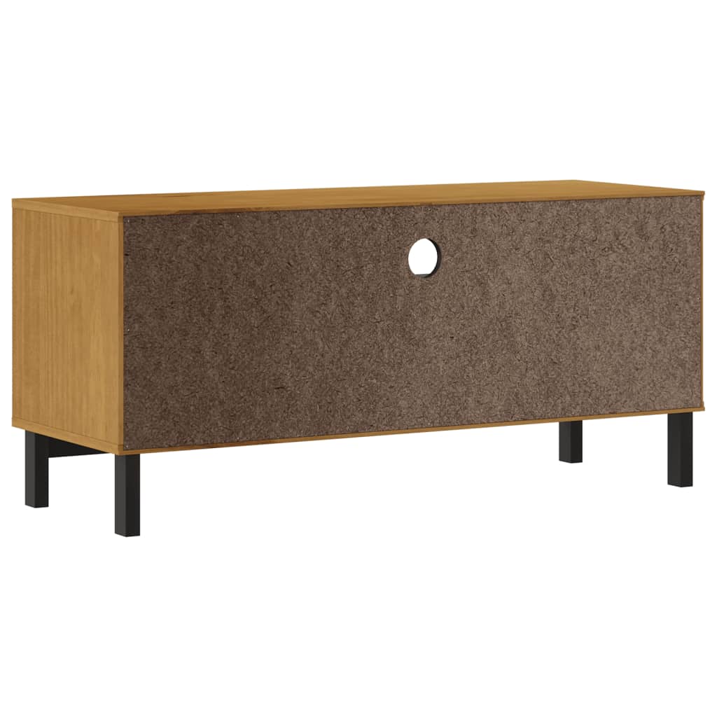 Lowboard FLAM aus Massivholz - Fernsehschrank - Medienregal - 110 x 40 x 50 cm