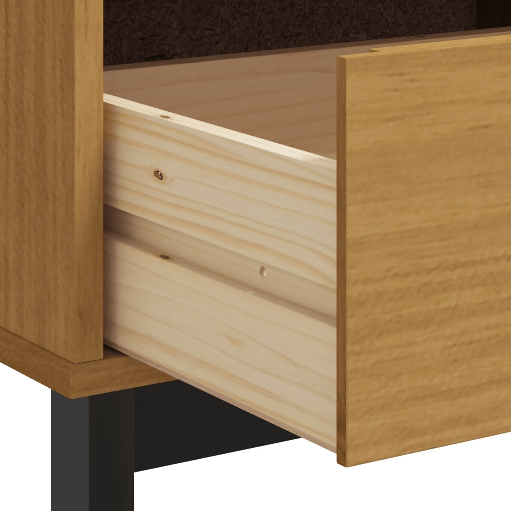 Lowboard FLAM aus Massivholz - Fernsehschrank - Medienregal - 110 x 40 x 50 cm