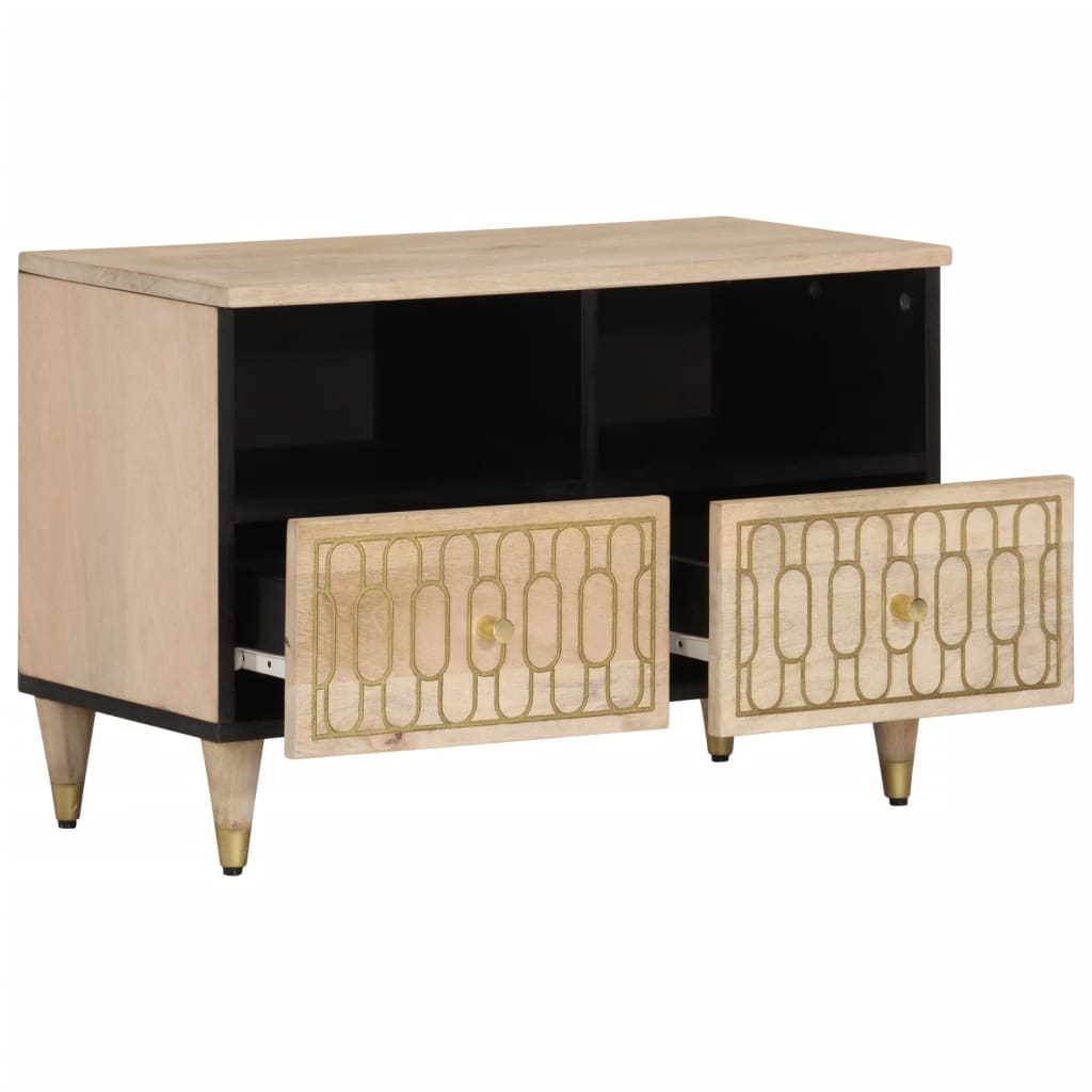 TV-Lowboard aus Mangoholz - TV-Schrank - Wohnzimmer - Fernsehschrank - TV-Tisch