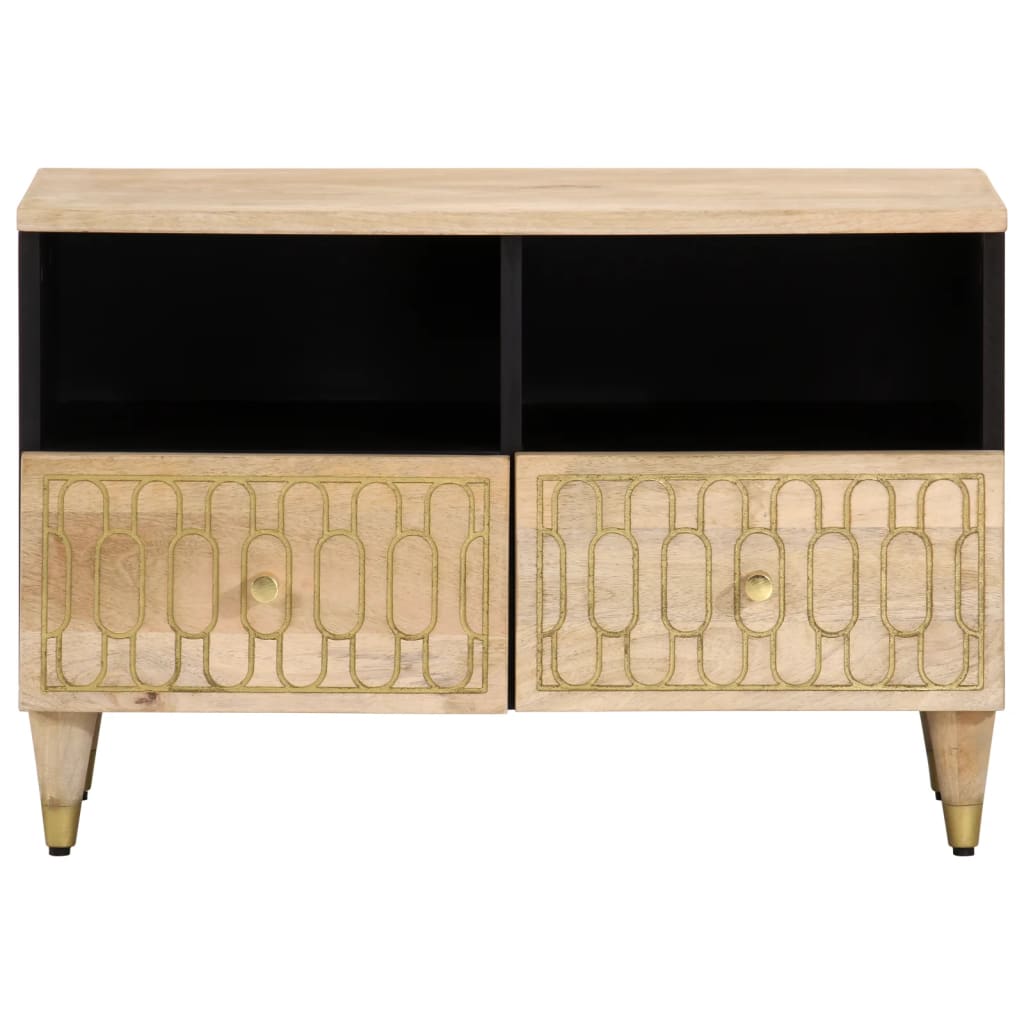 TV-Lowboard aus Mangoholz - TV-Schrank - Wohnzimmer - Fernsehschrank - TV-Tisch