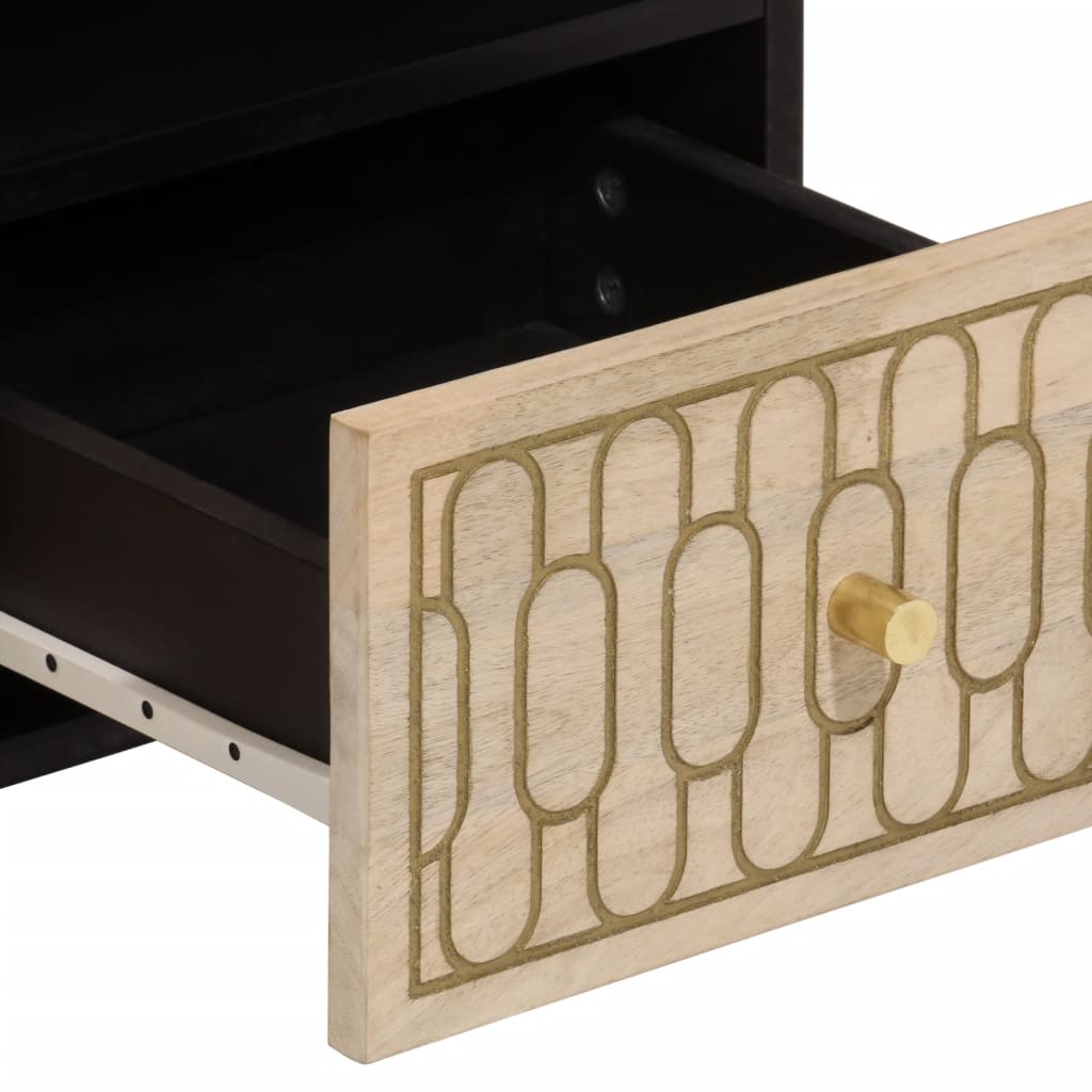 TV-Lowboard aus Mangoholz - TV-Schrank - Wohnzimmer - Fernsehschrank - TV-Tisch