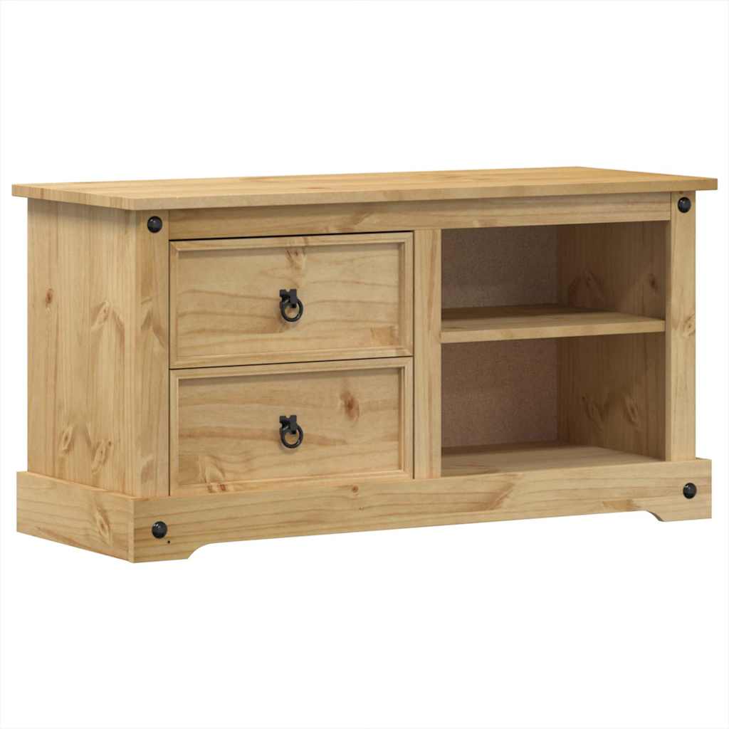TV-Schrank CORONA aus Kiefernholz - Lowboard - Mediaboard - Fernsehtisch - 100cm