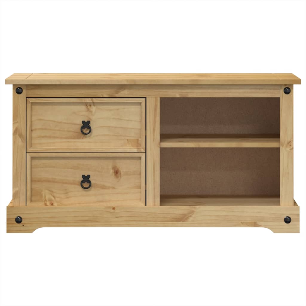 TV-Schrank CORONA aus Kiefernholz - Lowboard - Mediaboard - Fernsehtisch - 100cm