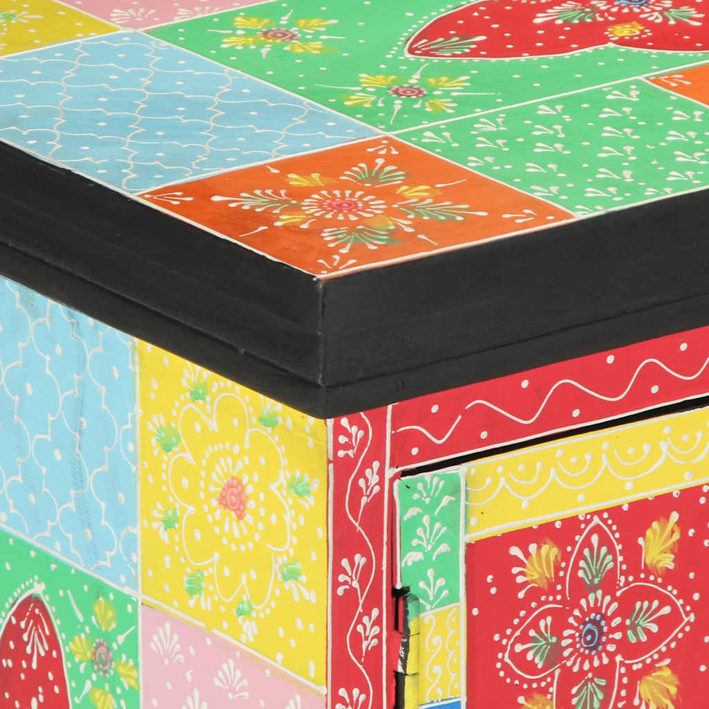 Moderner TV-Schrank aus Mangoholz - Lowboard - Fernsehschrank - bunt & stylisch
