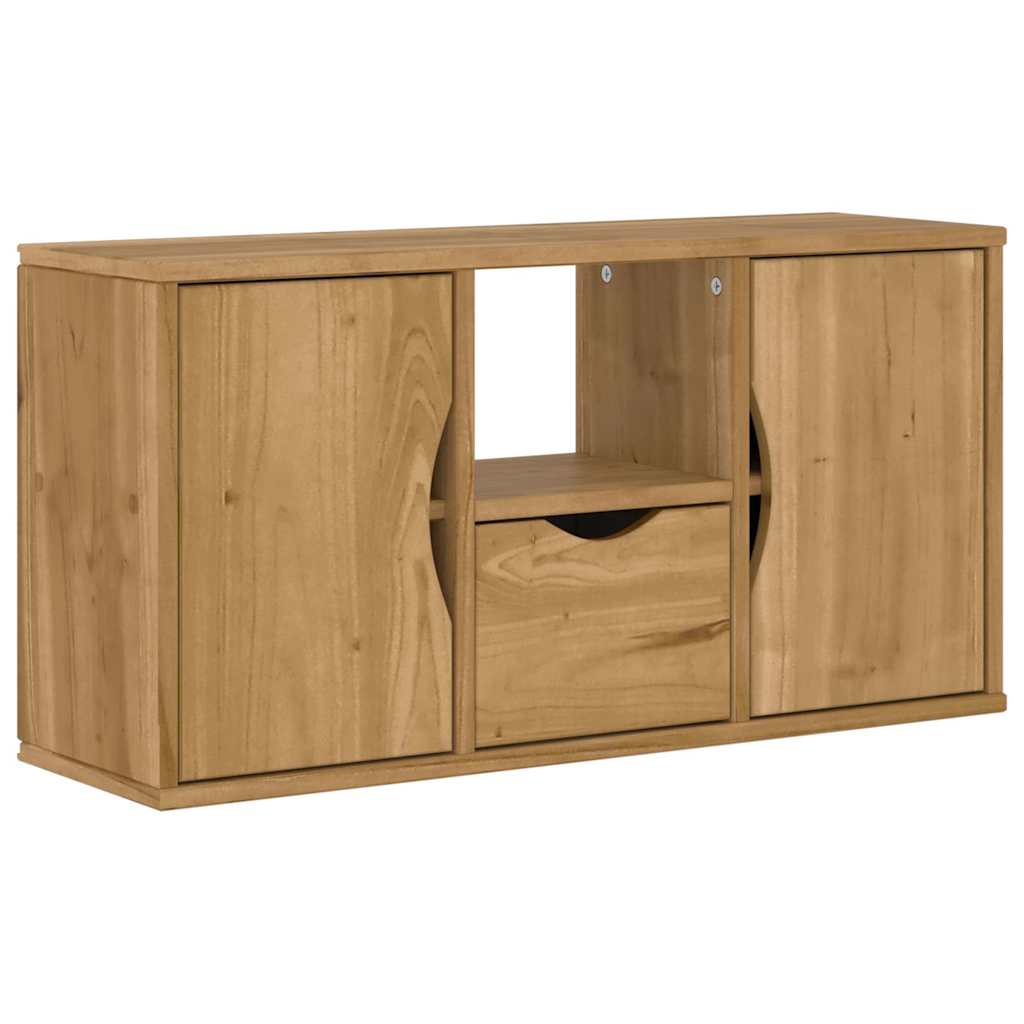 TV-Schrank ODDA aus Kiefernholz - Bücherschrank - Lowboard - TV-Schrank - 79 cm