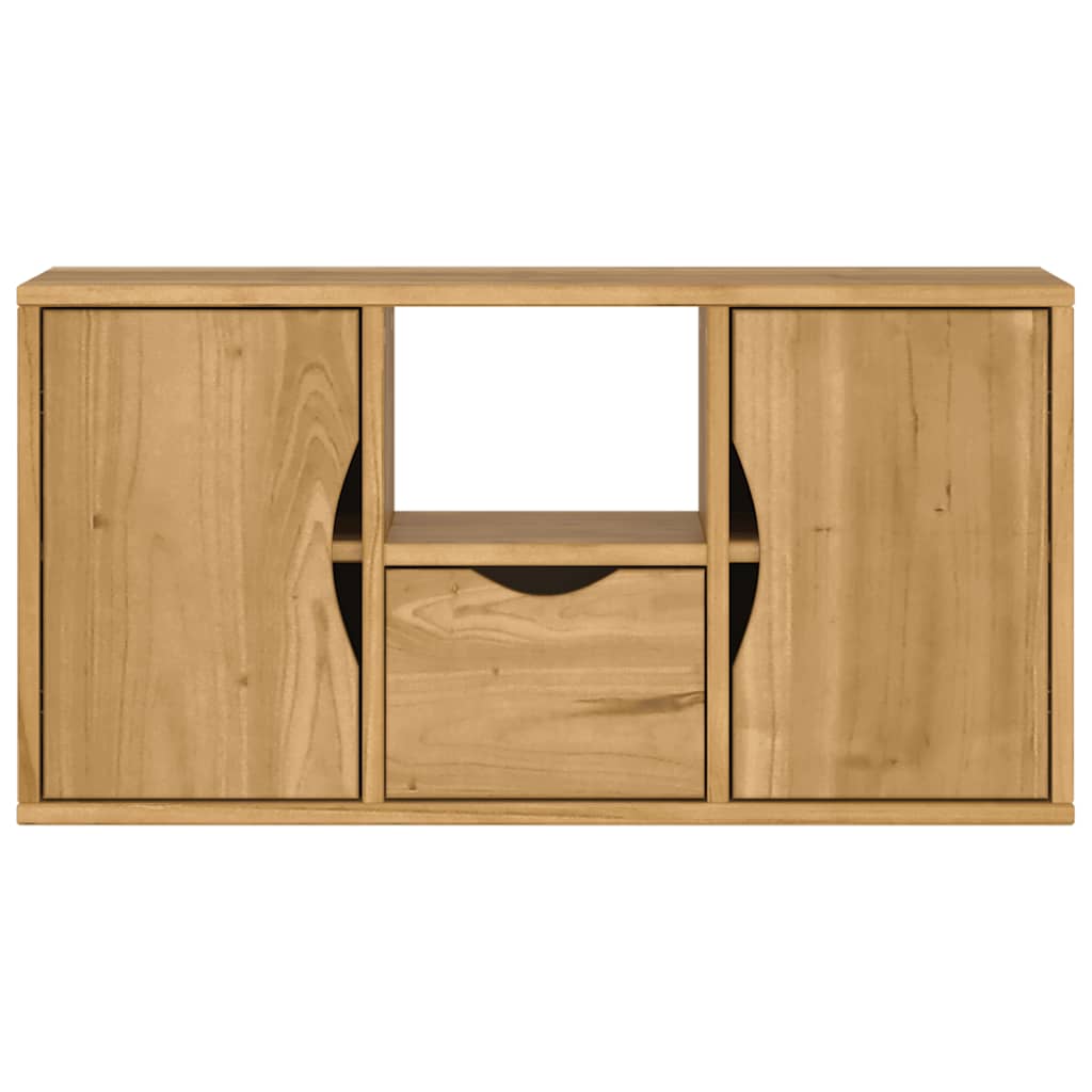 TV-Schrank ODDA aus Kiefernholz - Bücherschrank - Lowboard - TV-Schrank - 79 cm