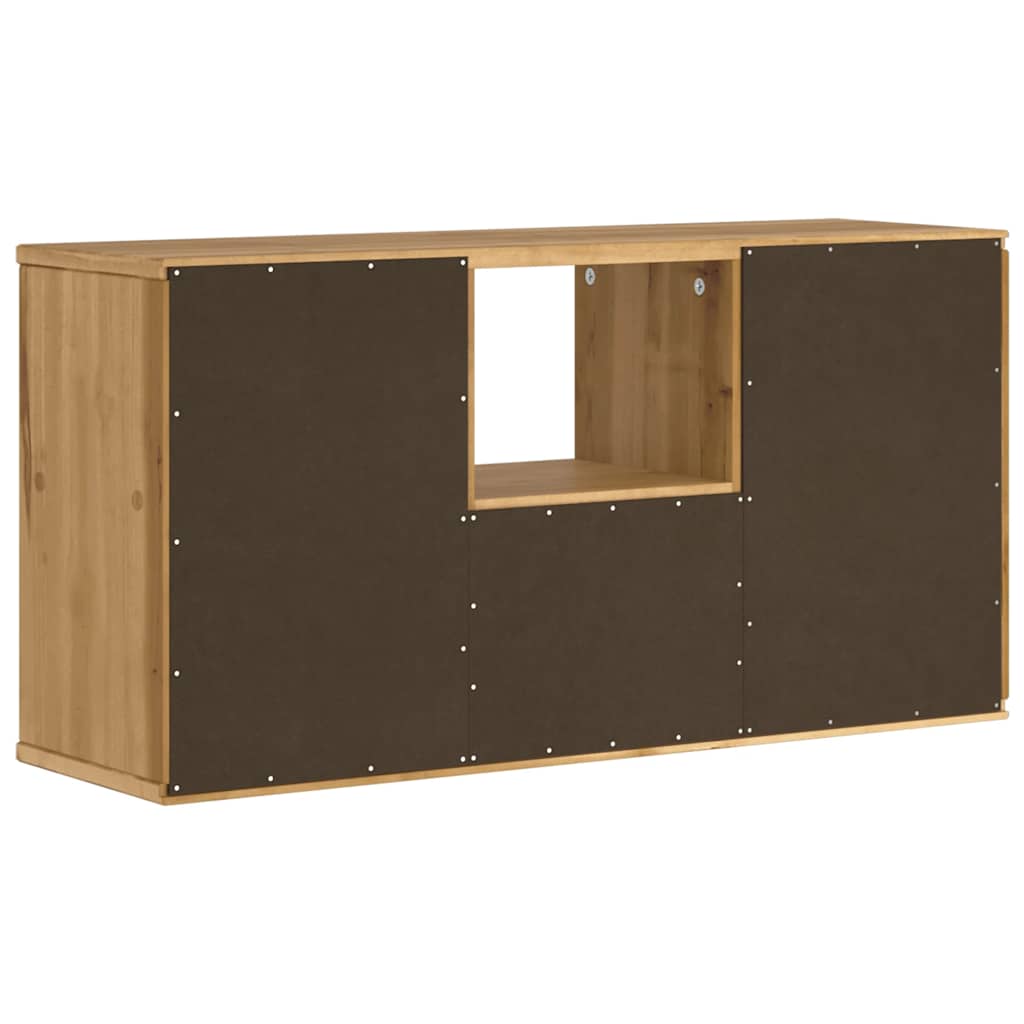 TV-Schrank ODDA aus Kiefernholz - Bücherschrank - Lowboard - TV-Schrank - 79 cm