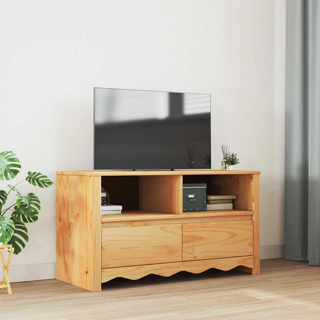 TV-Board Drammen aus Kiefernholz - Fernsehschrank - Lowboard - TV Möbel - 99 cm