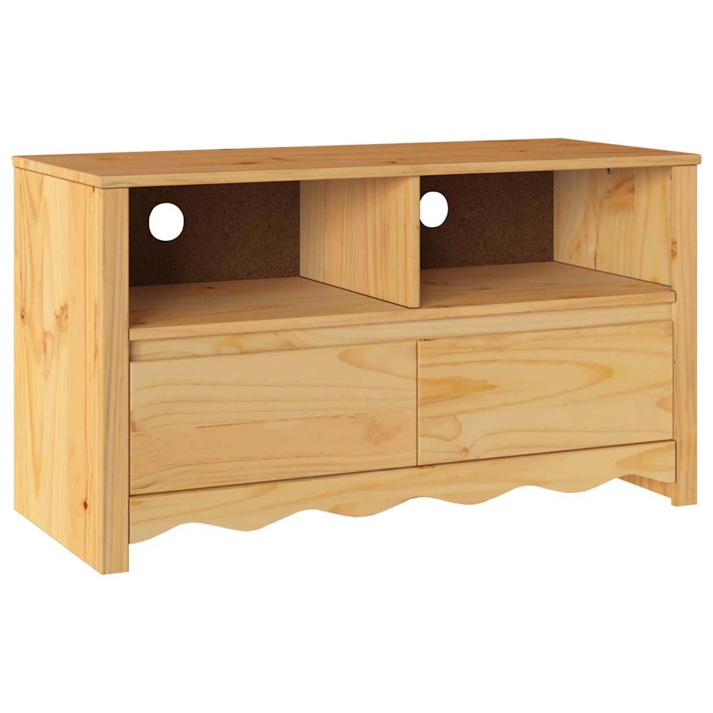 TV-Board Drammen aus Kiefernholz - Fernsehschrank - Lowboard - TV Möbel - 99 cm