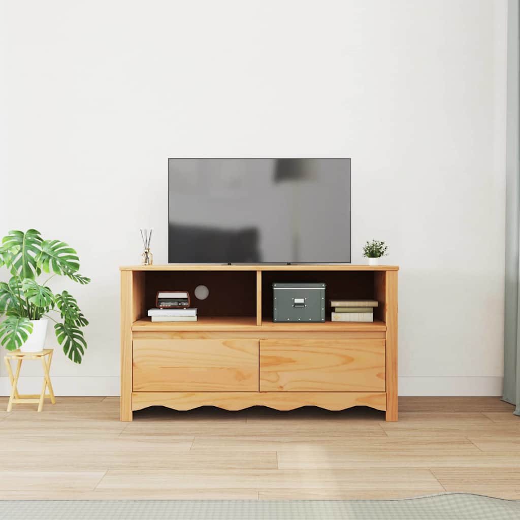 TV-Board Drammen aus Kiefernholz - Fernsehschrank - Lowboard - TV Möbel - 99 cm