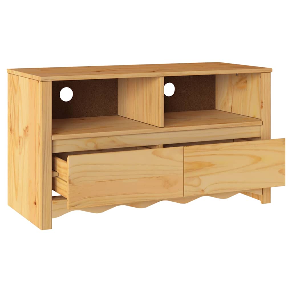 TV-Board Drammen aus Kiefernholz - Fernsehschrank - Lowboard - TV Möbel - 99 cm