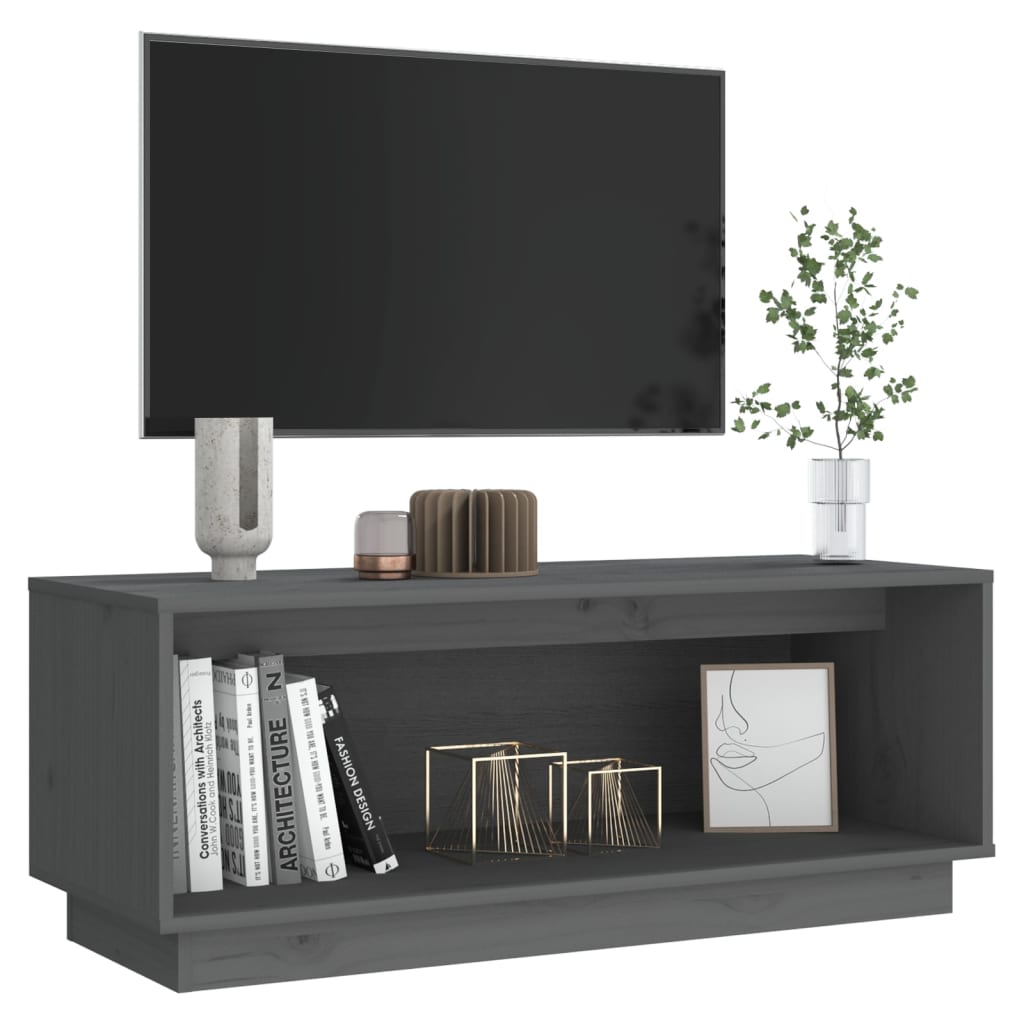 TV-Schrank aus Kiefernholz - Lowboard - Fernsehtisch - TV-Bank - Media-Board