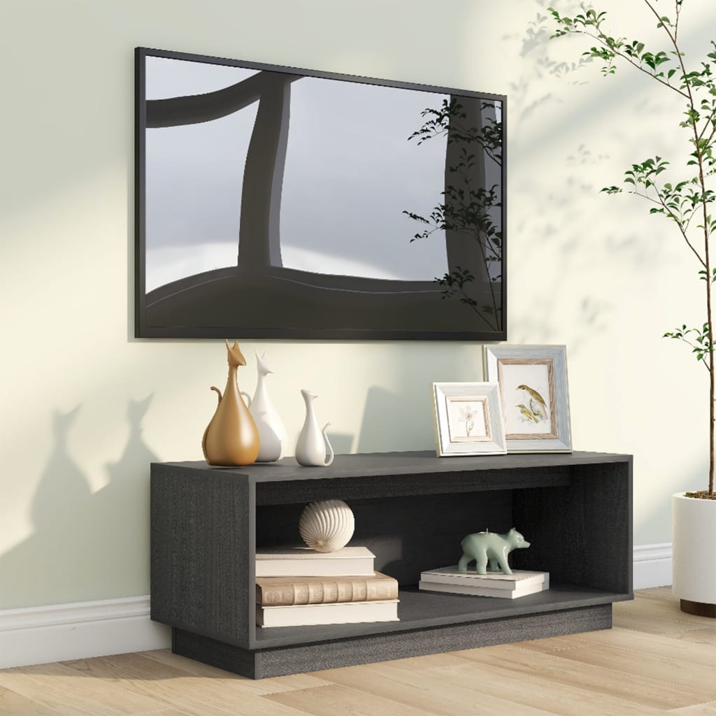 TV-Schrank aus Kiefernholz - Lowboard - Fernsehtisch - TV-Bank - Media-Board
