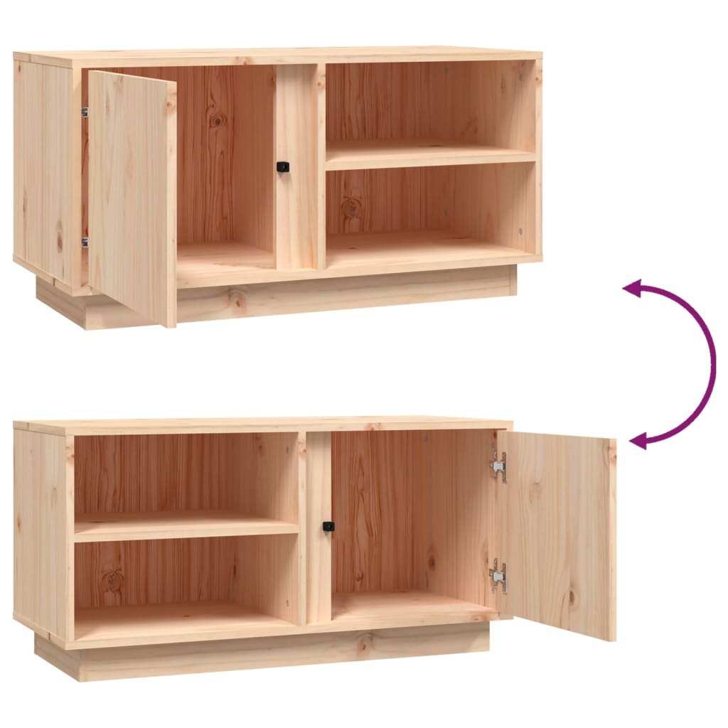 Stabiler Fernsehschrank - Lowboard - Sideboard - TV-Schrank - 80 x 35 x 40,5 cm