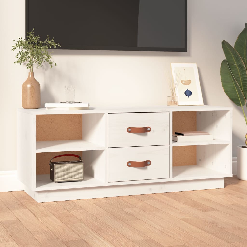 Fernsehschrank aus Kiefernholz - TV-Schrank - Lowboard - Mediaschrank - 100 cm