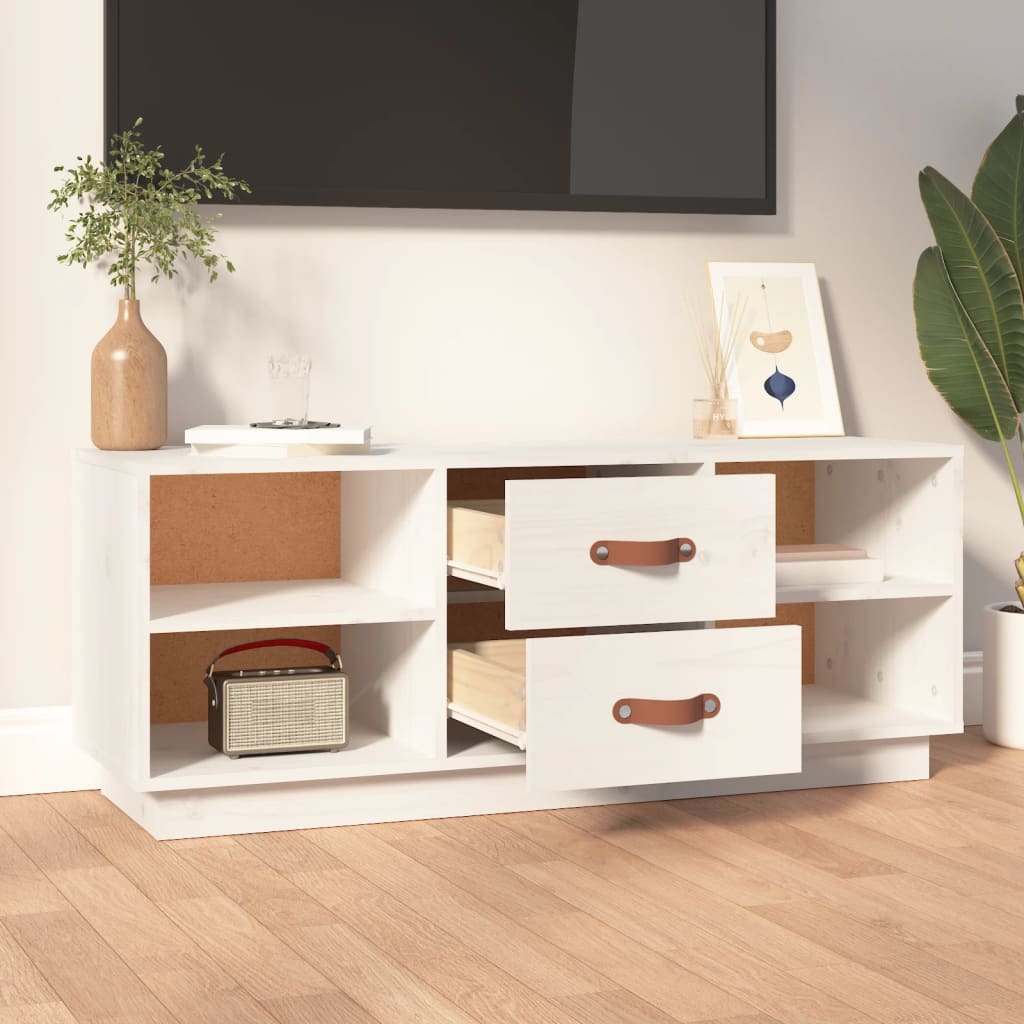 Fernsehschrank aus Kiefernholz - TV-Schrank - Lowboard - Mediaschrank - 100 cm