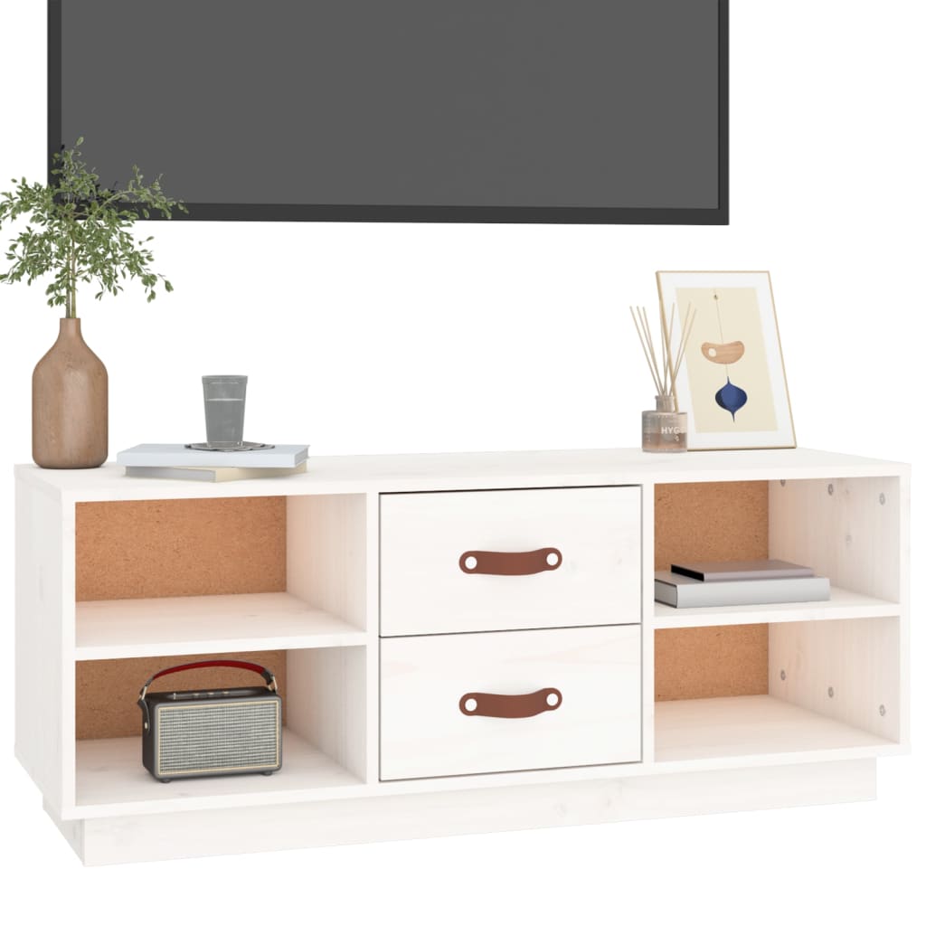 Fernsehschrank aus Kiefernholz - TV-Schrank - Lowboard - Mediaschrank - 100 cm
