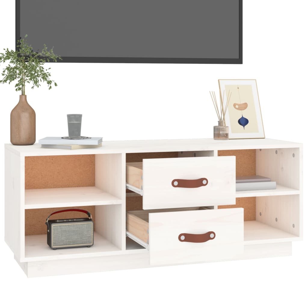 Fernsehschrank aus Kiefernholz - TV-Schrank - Lowboard - Mediaschrank - 100 cm