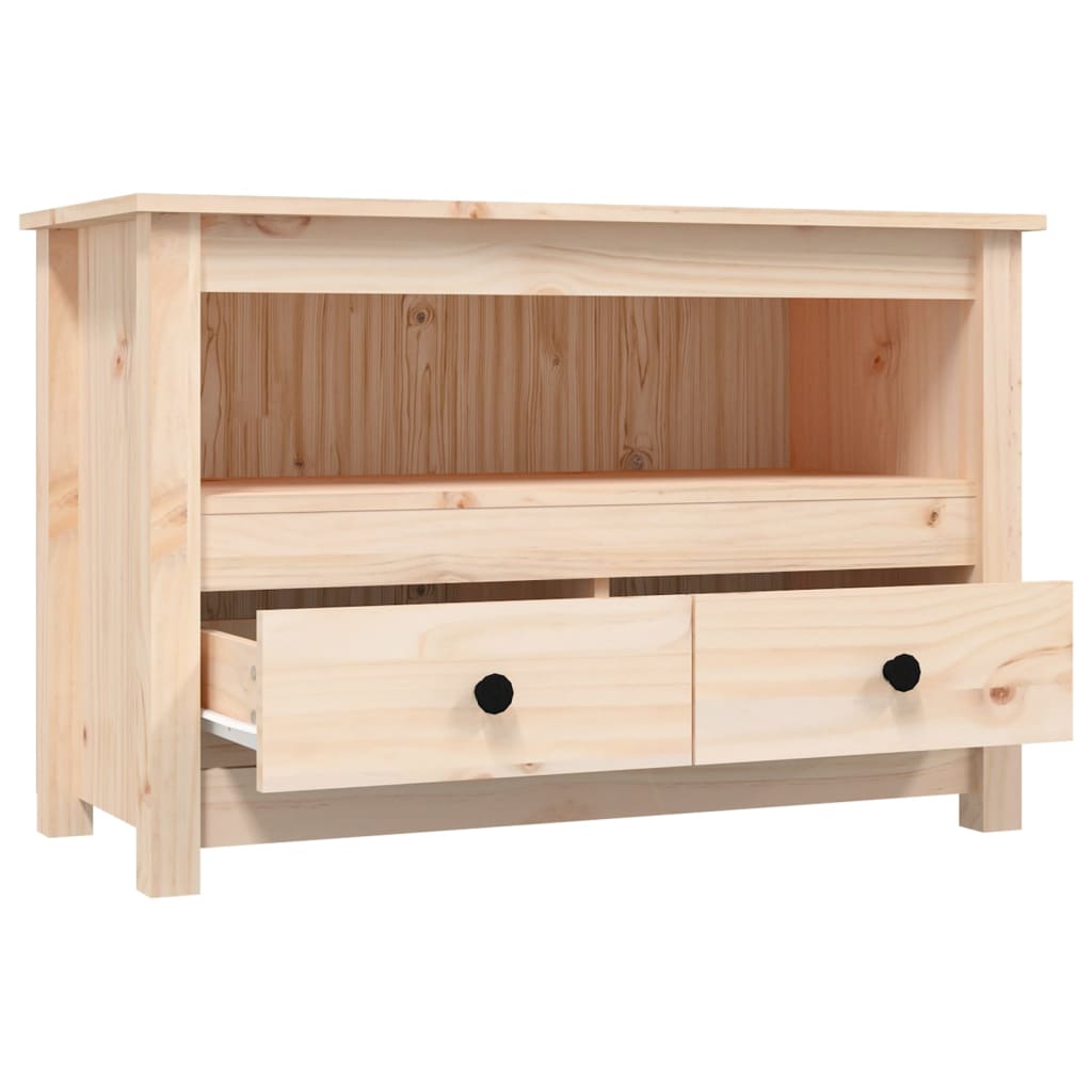 TV-Schrank Massivholz Kiefer – Fernsehschrank im Landhaus-Stil - TV-Lowboard