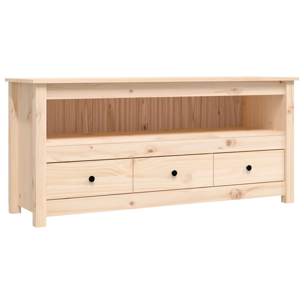 TV-Schrank - massives Kiefernholz - Lowboard - Fernsehschrank - TV-Board - 114cm