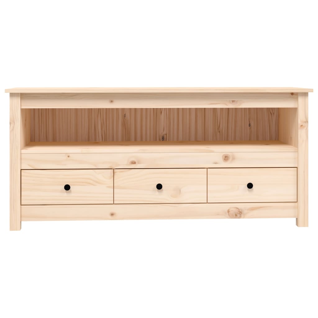 TV-Schrank - massives Kiefernholz - Lowboard - Fernsehschrank - TV-Board - 114cm