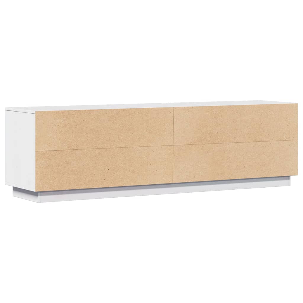Stilvoller TV-Schrank aus massivem Kiefernholz mit vier Fächern - 156 cm