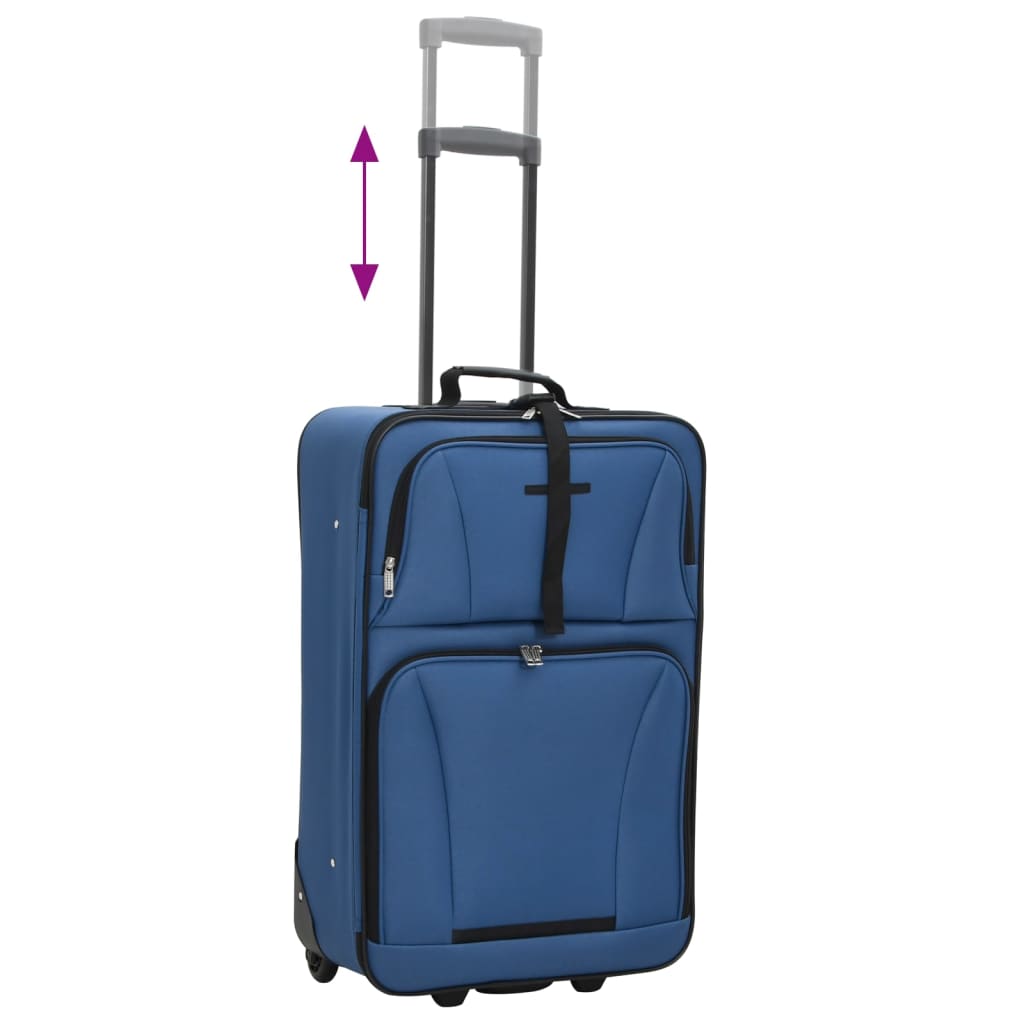 Reise-Set 5-teilig – Rollkoffer S/M/L, Reisetasche, Kulturtasche, platzsparend