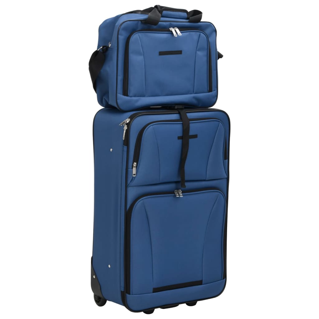 Reise-Set 5-teilig – Rollkoffer S/M/L, Reisetasche, Kulturtasche, platzsparend