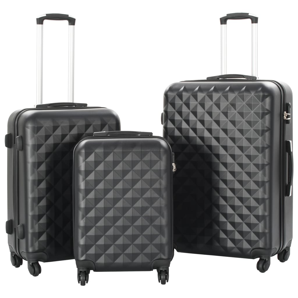 3-teiliges ABS-Hartschalen-Trolley-Set – robust, leicht und platzsparend