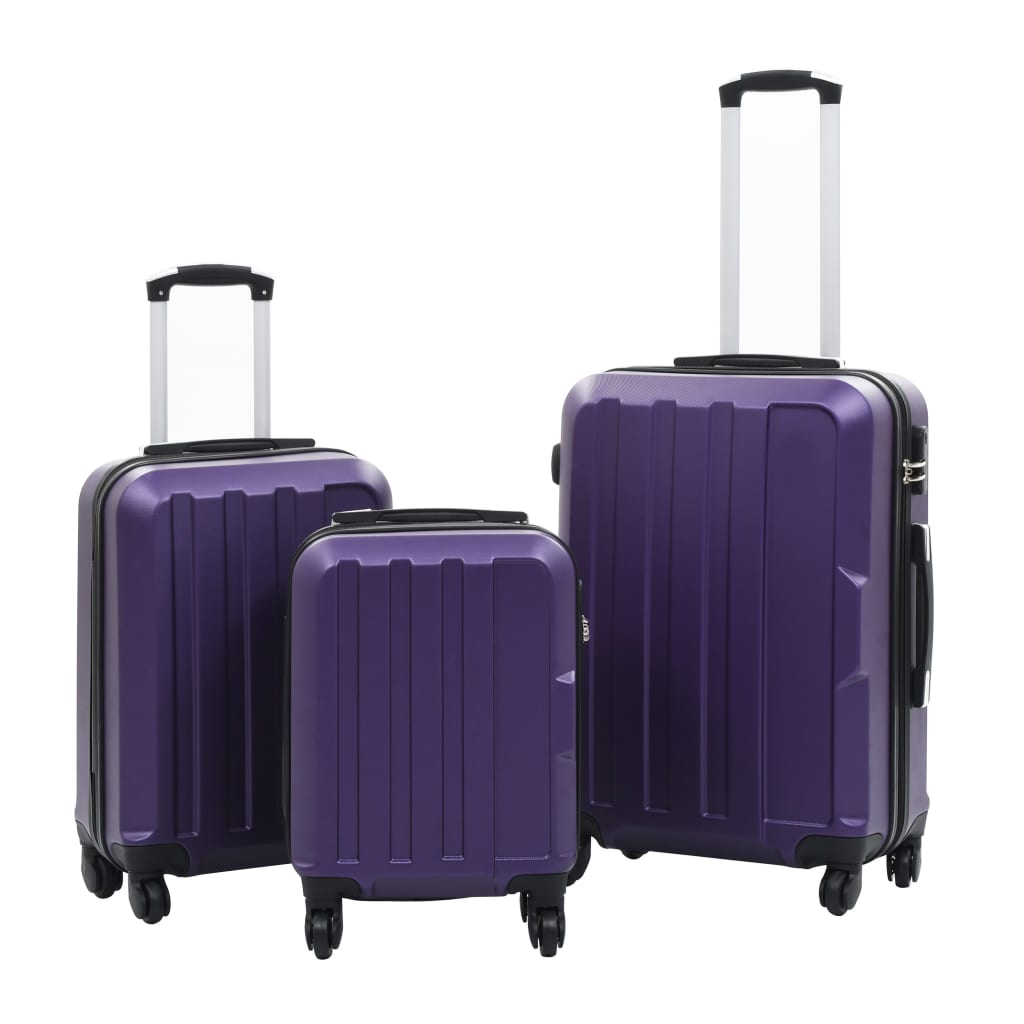 Reisekoffer Set 3-teilig – ABS-Hartschale, Spanngurte, platzsparend & robust