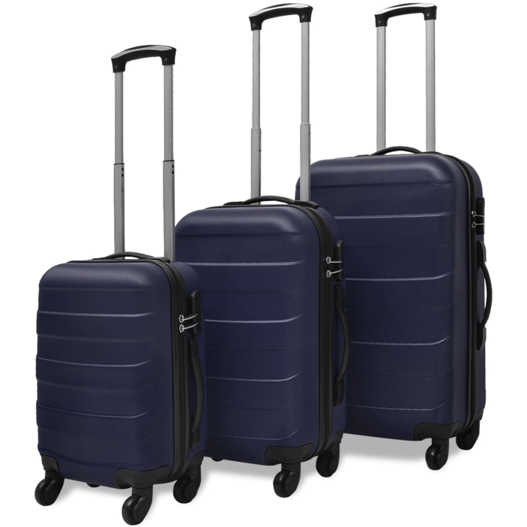 Hartschalen-Trolley-Set 3er – leicht, langlebig, 360°-Rollen, Sicherheitsschloss