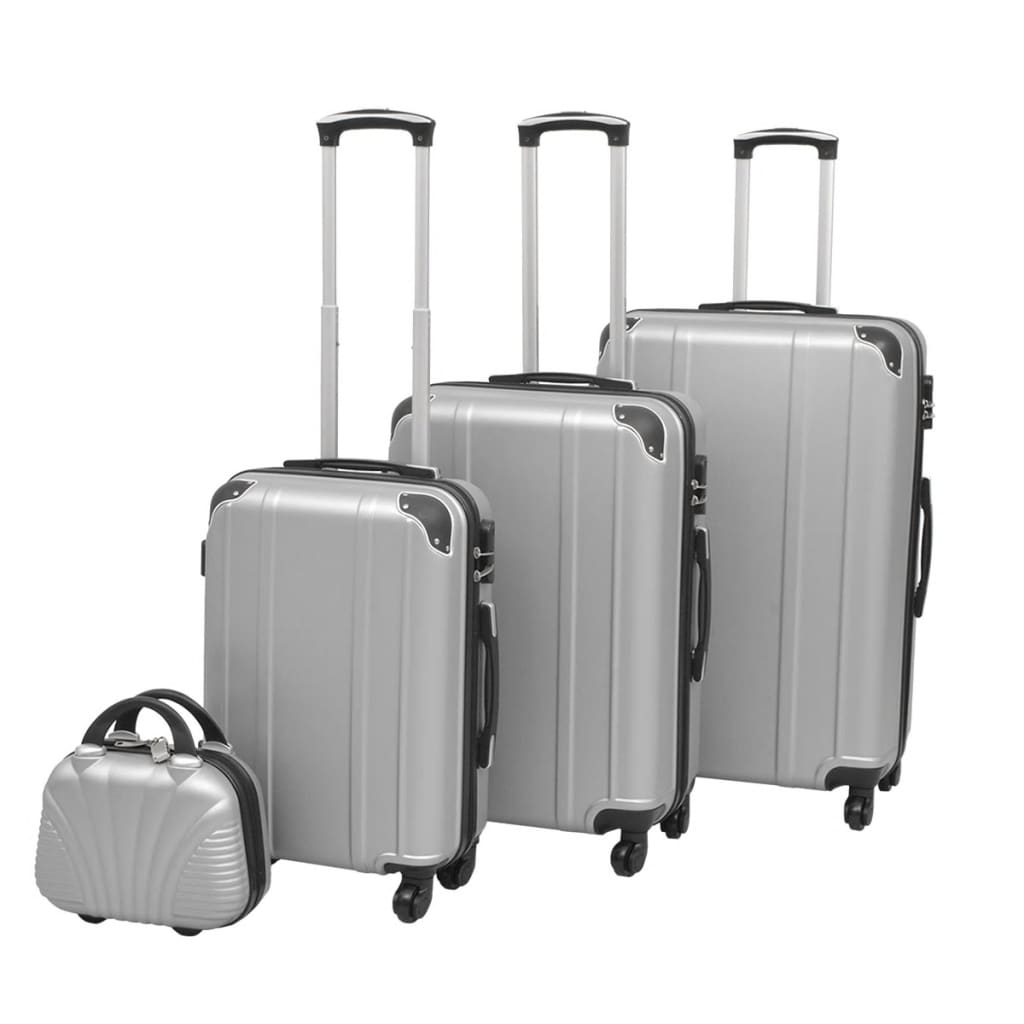 4-teiliges Hartschalen-Trolley-Set inkl. Beautycase – robust, leicht & vielseitig