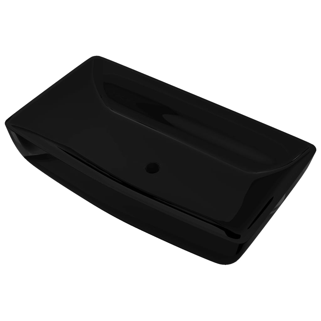 TOP Keramik Waschbecken - Waschschale - Aufbau - rechteckig - Handwaschbecken