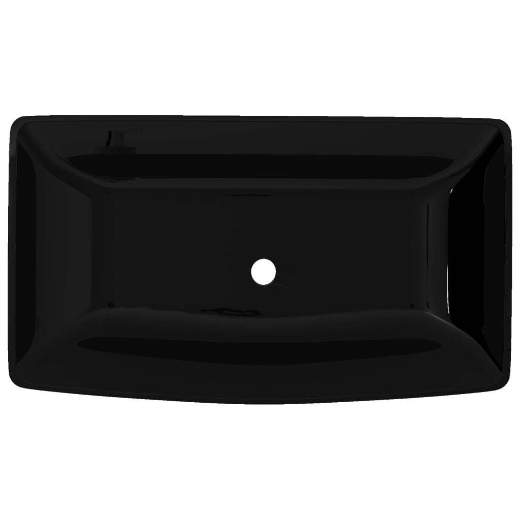 TOP Keramik Waschbecken - Waschschale - Aufbau - rechteckig - Handwaschbecken