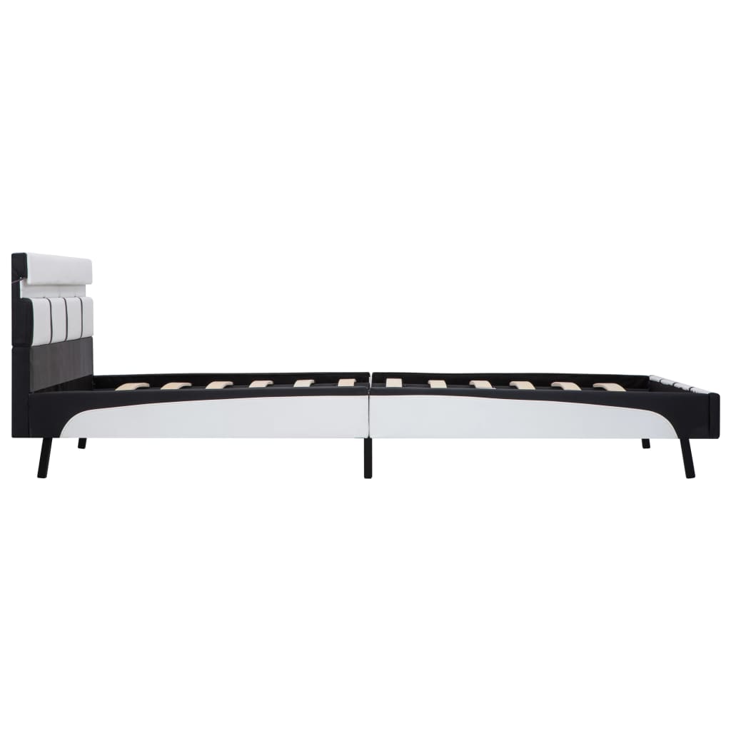 Polsterbett mit LED-Beleuchtung - Bettrahmen - Einzelbett - Bett - 120x200 cm